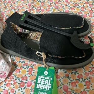 SANUK W Donna Hemp loafers sz 9 Women